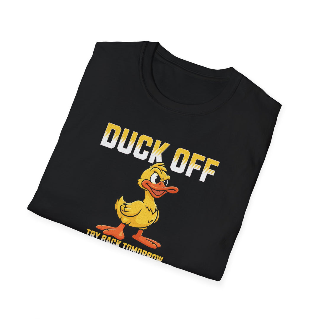 Duck Off Cartoon Graphic T-Shirt