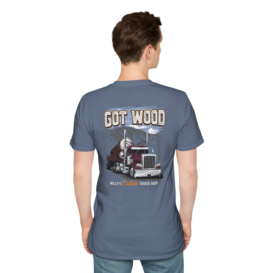 Got Wood Truck T-Shirt — Logging Semi Truck Graphic Tee
