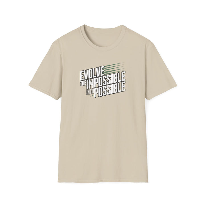 Motivational T-Shirt — "Evolve the Impossible Into Possible" Inspirational Tee