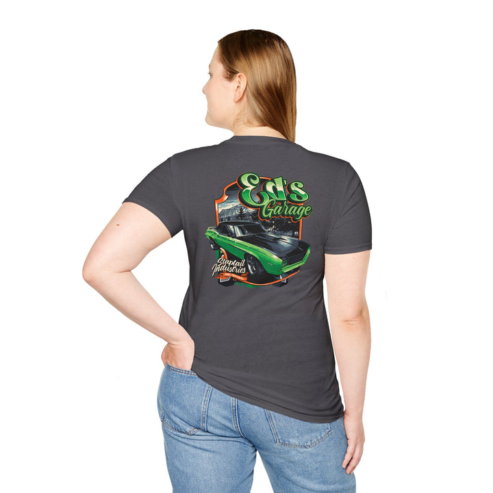 Car Garage T-Shirt — 'Eds Garage' Retro Muscle Car Tee