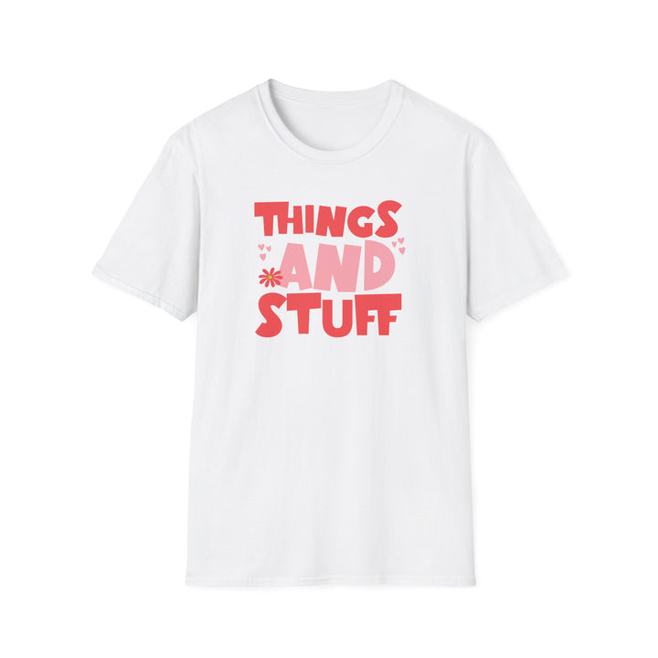 Things and Stuff Retro Typography T-Shirt