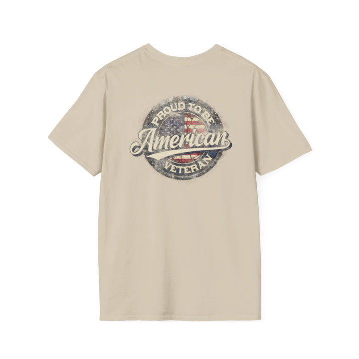 Proud American Veteran Retro Flag T-Shirt