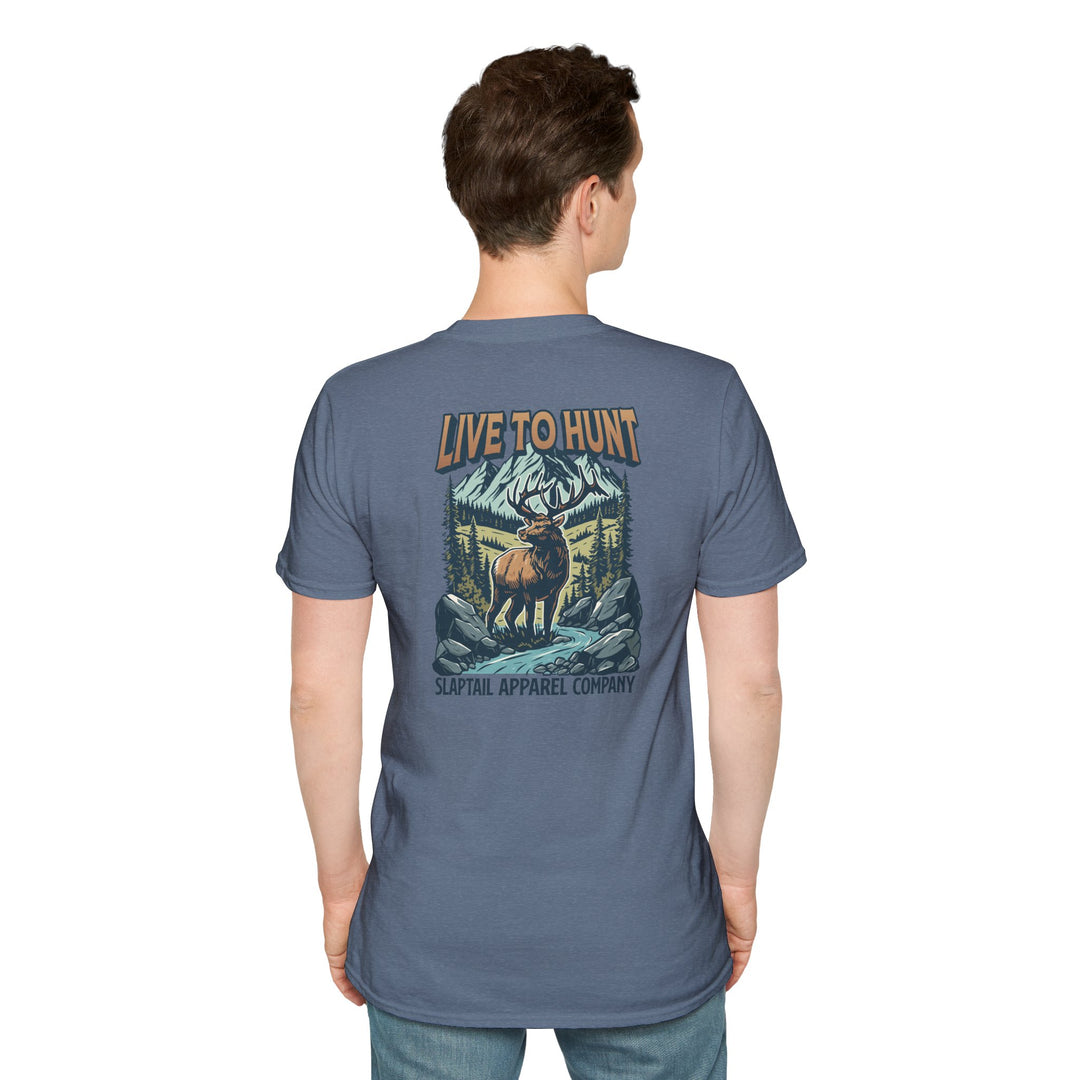 Live to Hunt Outdoor Elk T-Shirt