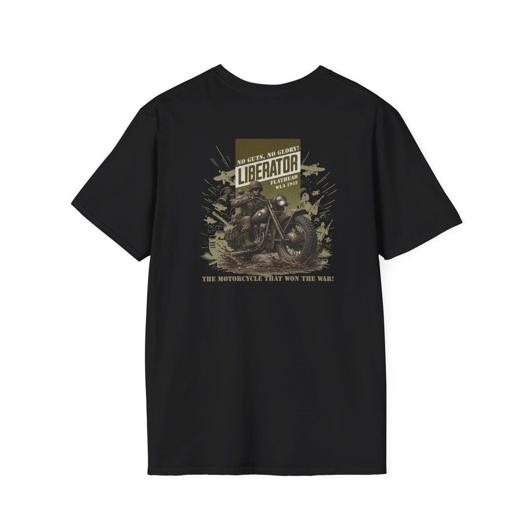Liberator WWII T-Shirt — "No Guts, No Glory!" Vintage Military Design