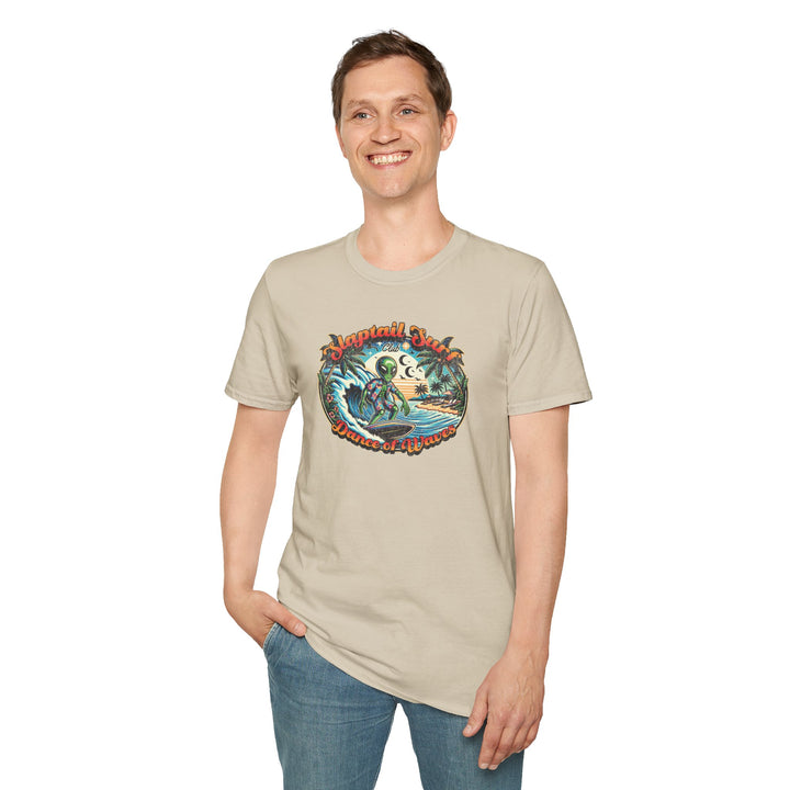 T-Shirt — "Slaptail Surf Club" Astronaut Surfing Vintage Graphic Tee