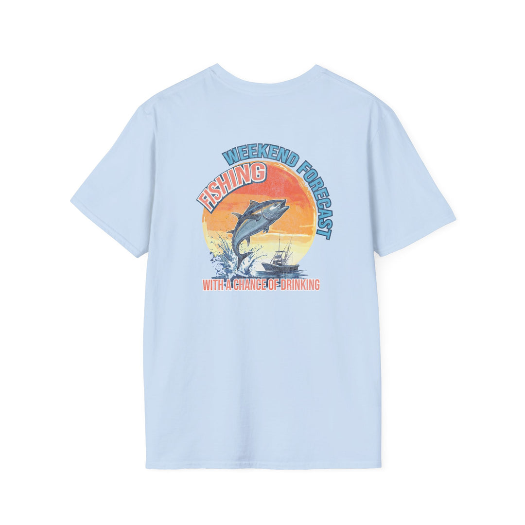 Weekend Forecast Fishing Retro T-Shirt