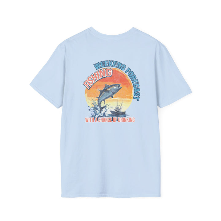 Weekend Forecast Fishing Retro T-Shirt