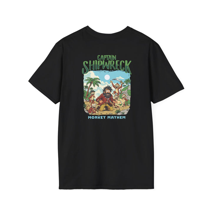 Captain Shipwreck T-Shirt — Tropical Monkey Mayhem Graphic Tee