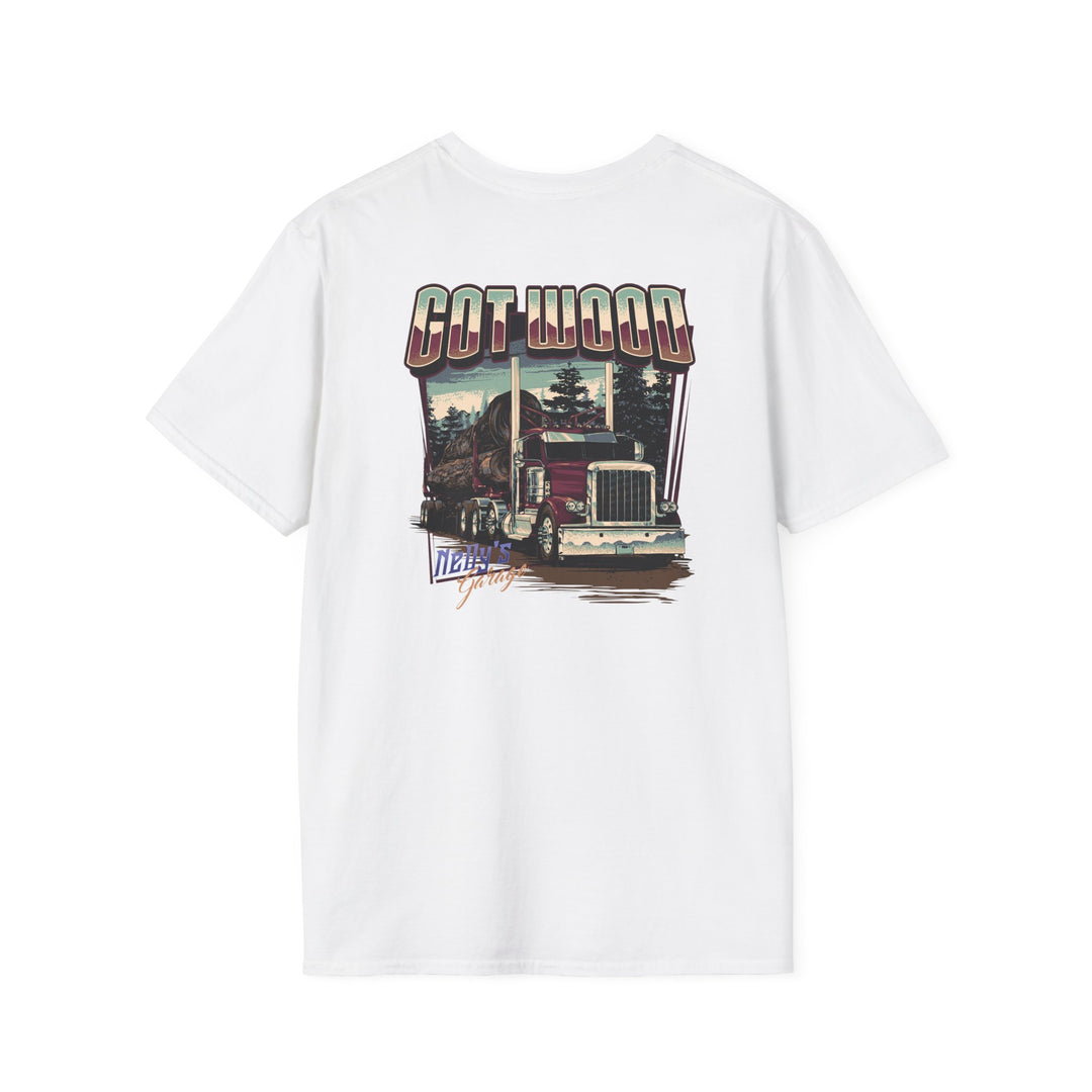 Got Wood Truck Tee — Vintage Logging Truck Graphic T-Shirt