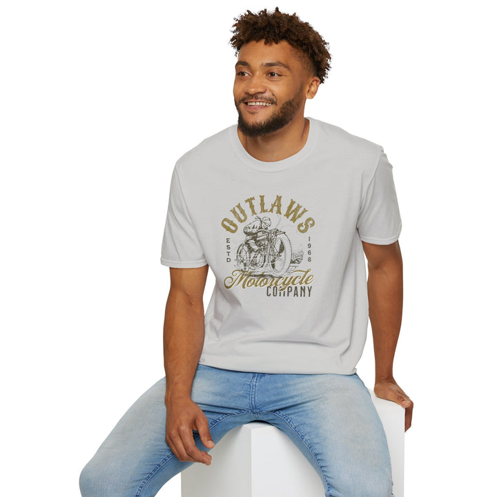 Outlaws Motorcycle Company Vintage Tee — Retro Biker T-Shirt