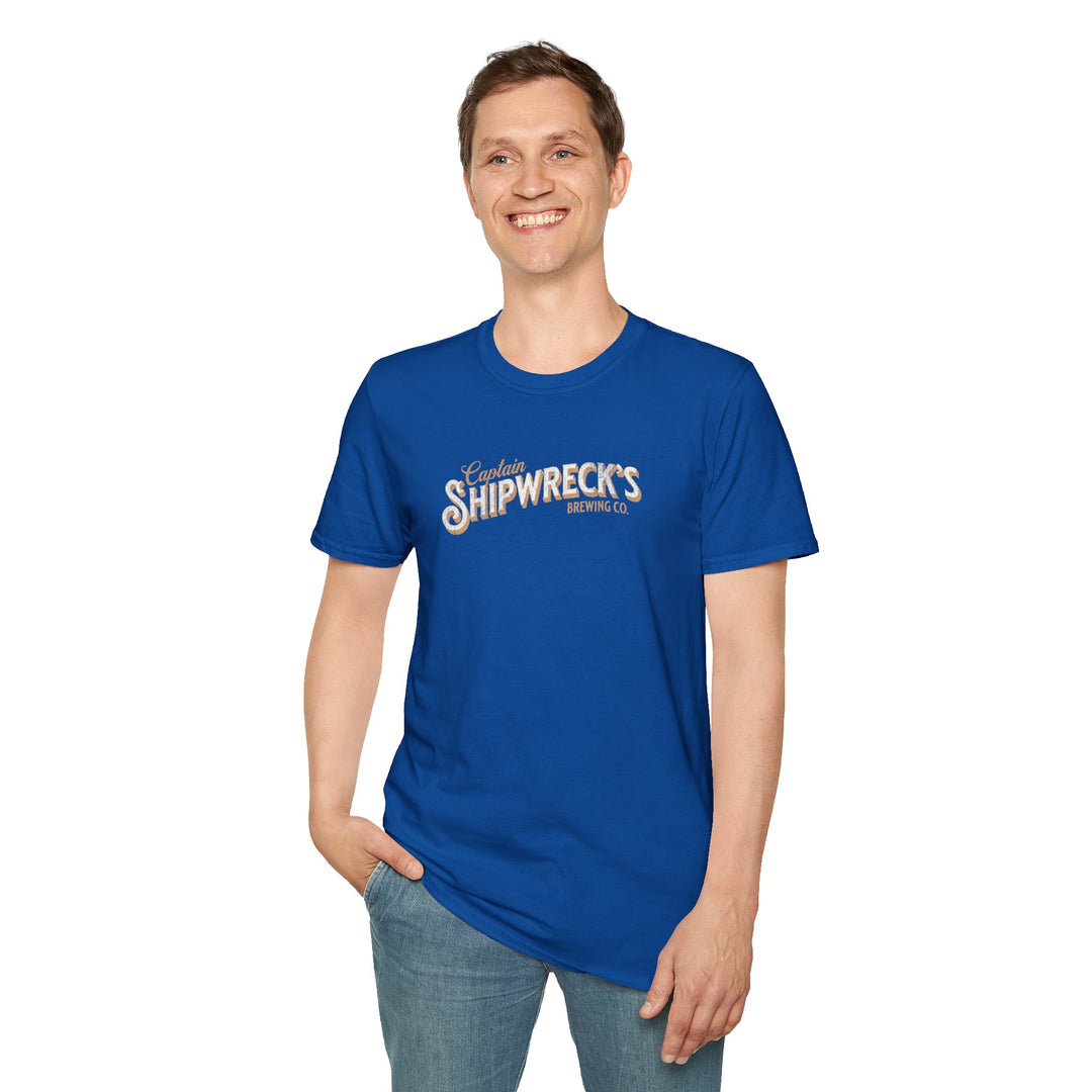 T-Shirt — Captain Shipwrecks Brewing Co. Retro Logo Tee
