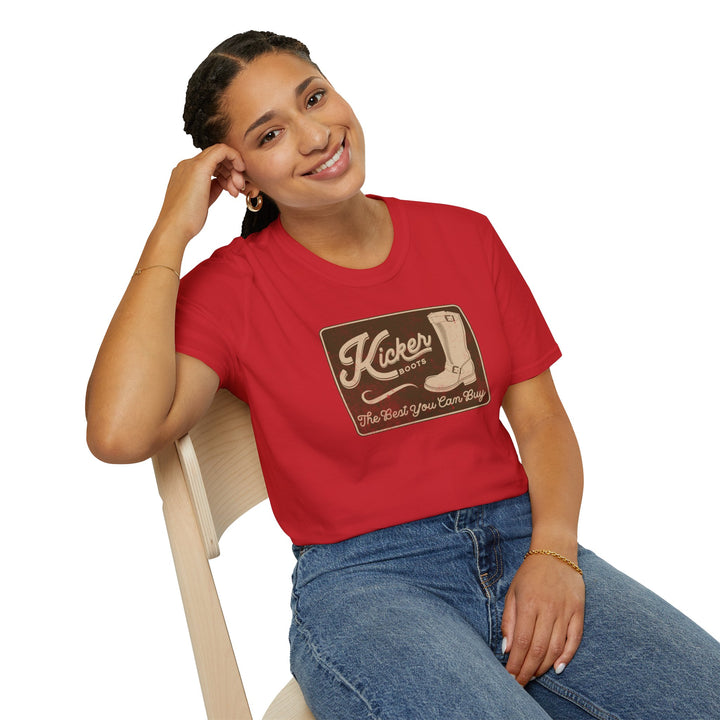 Kicker Vintage Boots T-Shirt — Retro Cowboy Western Graphic Tee