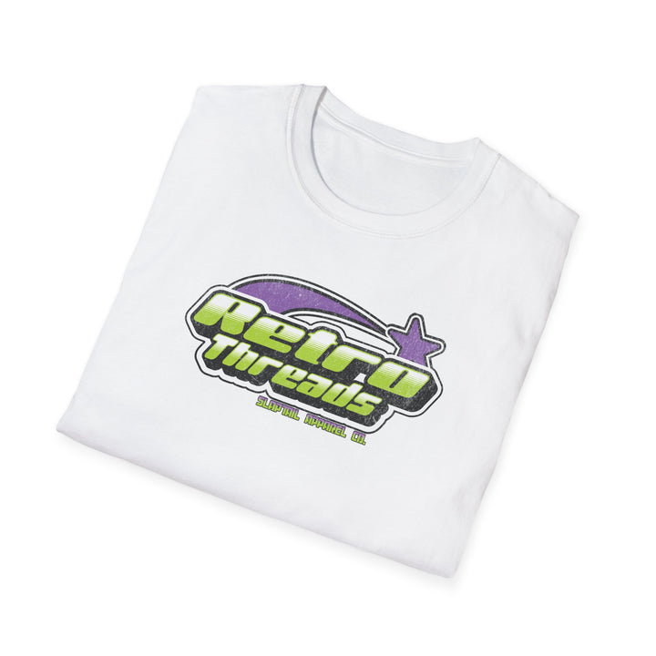 Retro Threads Logo T‑Shirt — Vintage Retro Threads Graphic Tee