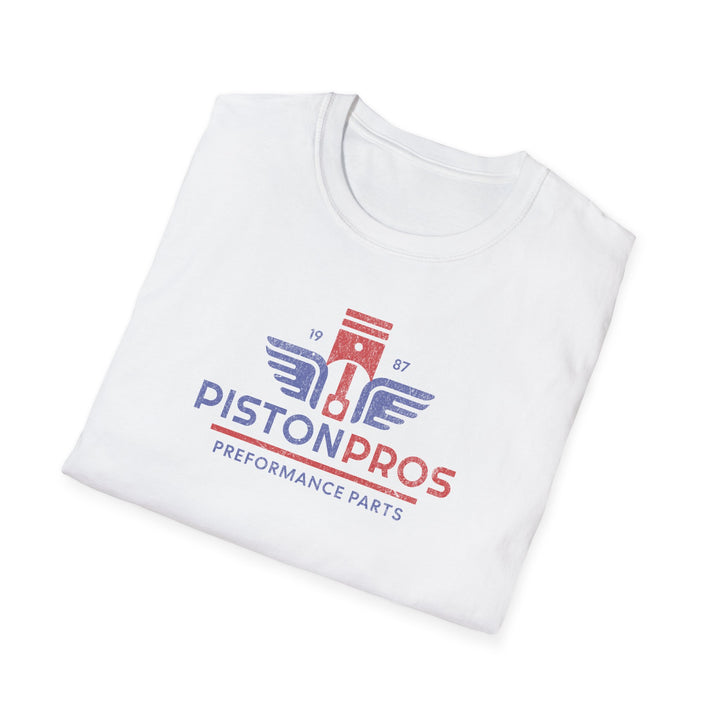 PistonPros Performance Parts T-Shirt — Vintage Automotive Logo Tee