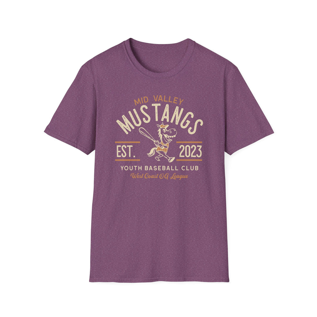 Baseball Club T-Shirt - Mid Valley Mustangs