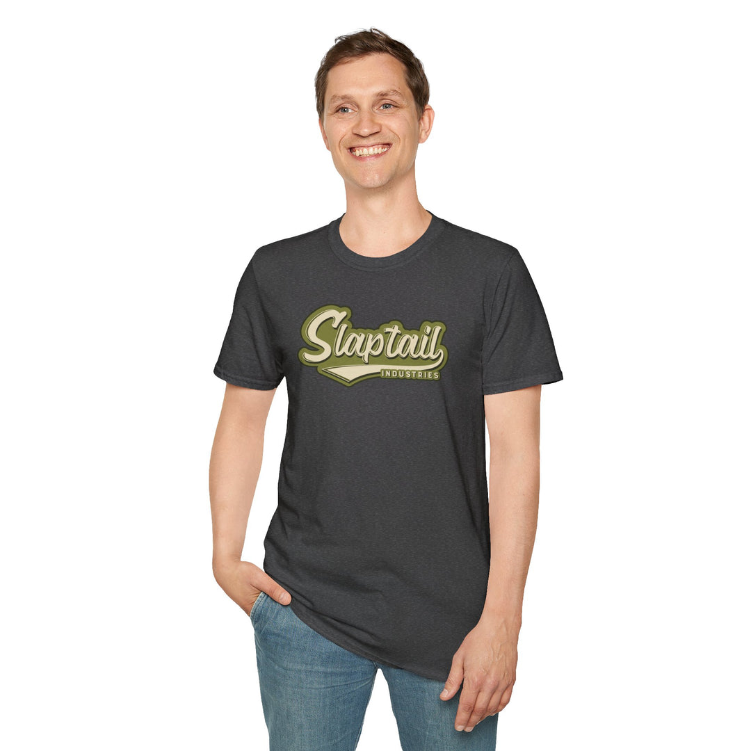 Fishing T-Shirt — "Slaptail Outdoors" Bass Logo Tee