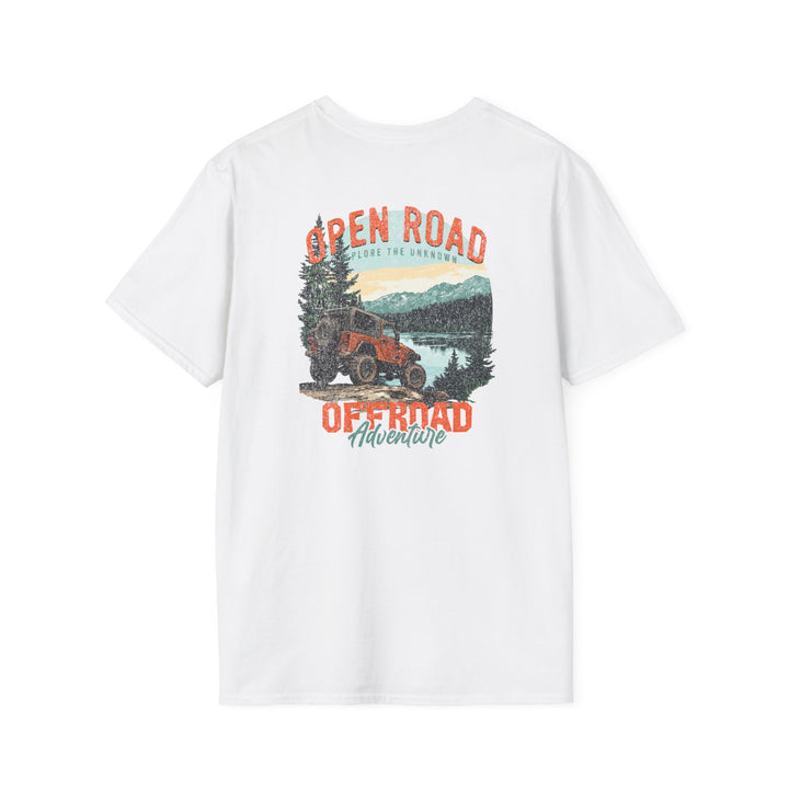 Off-Road Adventure T-Shirt — Open Road Scenic Jeep Graphic