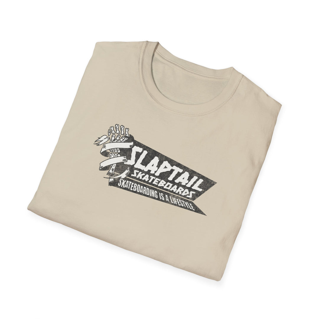 Slaptail Skateboards Retro Banner T-Shirt