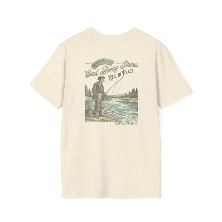Cast Away Stress Vintage Fishing T-Shirt