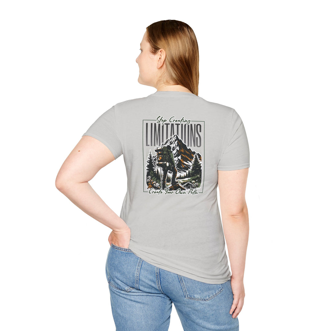 Stop Creating Limitations Mountain T-Shirt