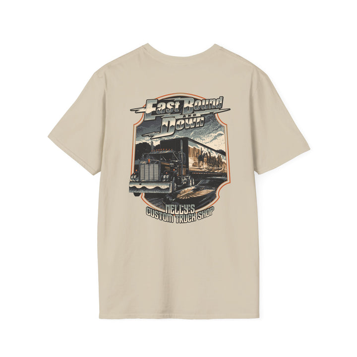 East Bound & Down - Vintage Semi Truck Design - Trucker T-Shirt