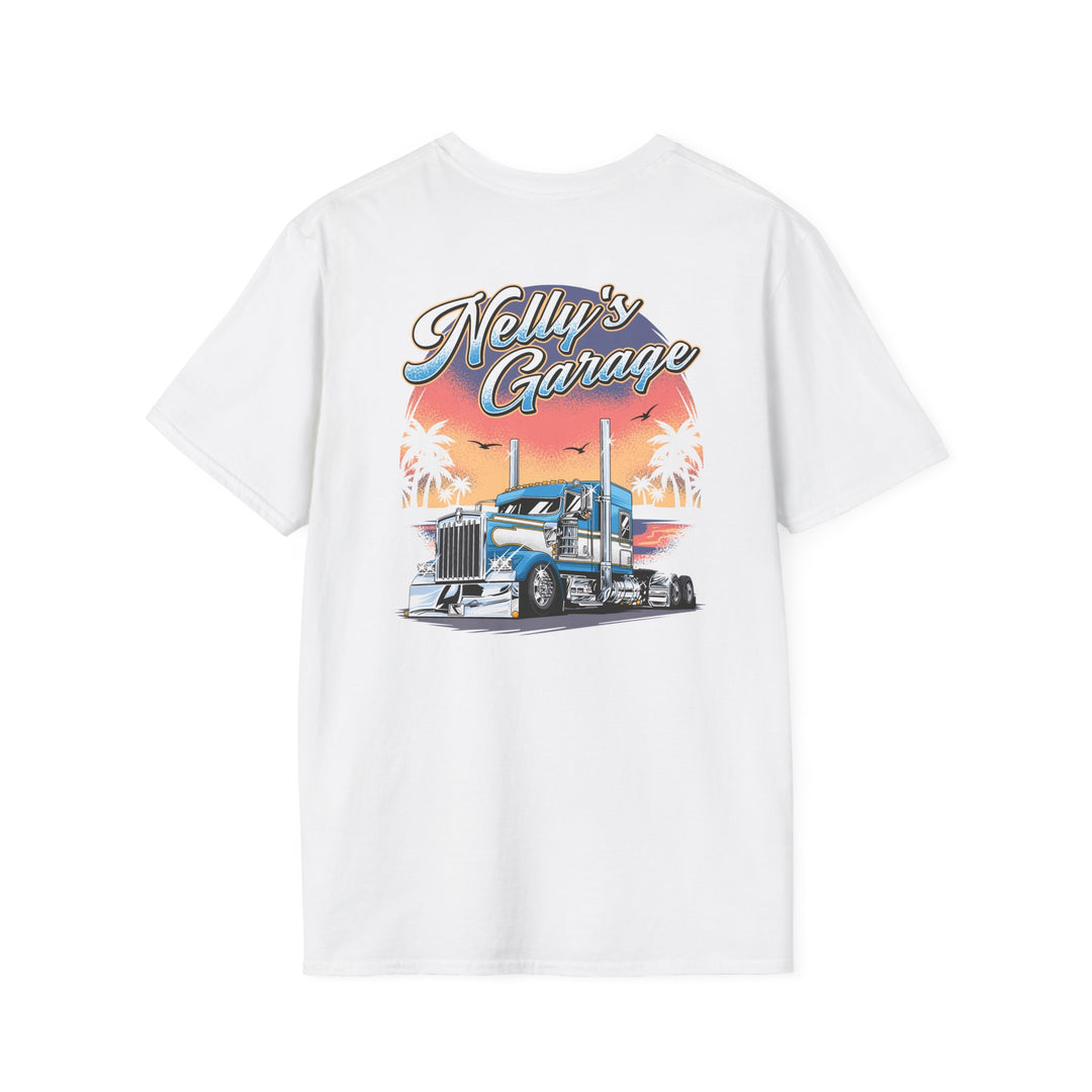 Nelly's Garage Truck Tee — Vintage Kenworth Semi-Truck Graphic T-Shirt