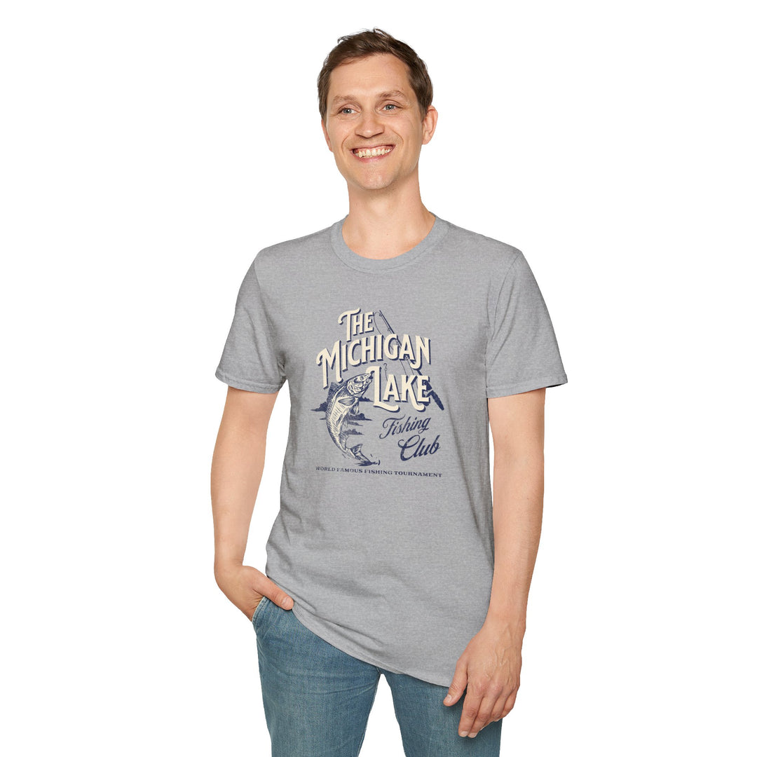Michigan Lake Fishing Club T-Shirt — Vintage Angler Tee