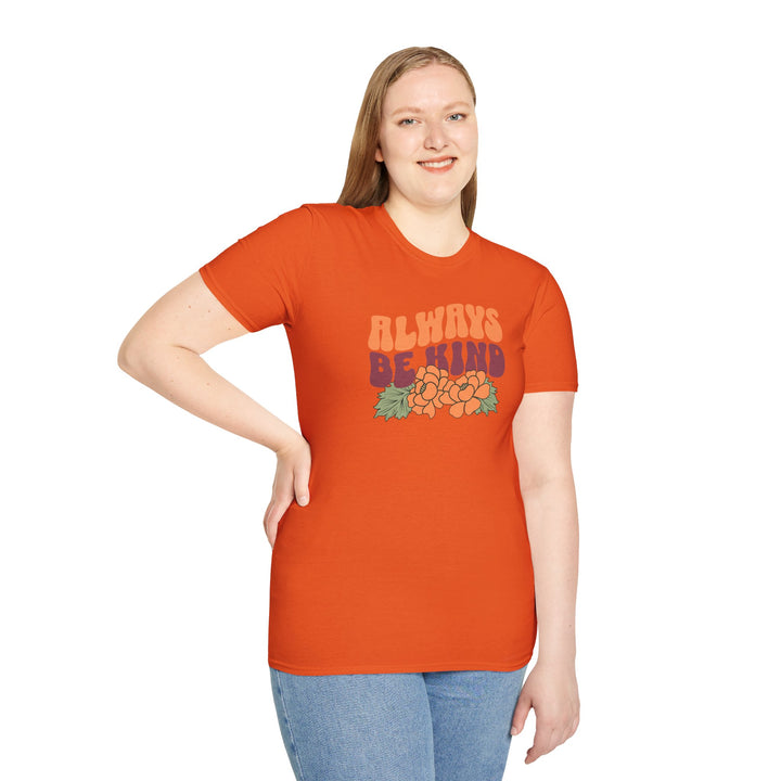 Always Be Kind Floral Positive Message T-Shirt
