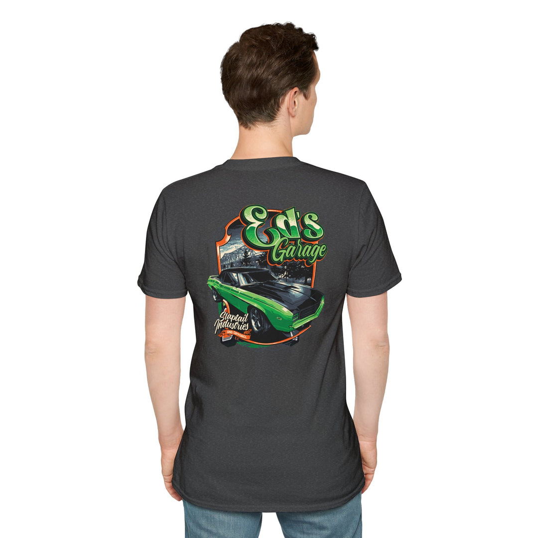 Car Garage T-Shirt — 'Eds Garage' Retro Muscle Car Tee