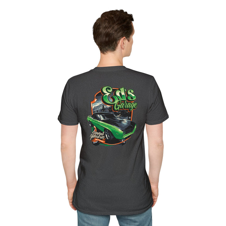 Car Garage T-Shirt — 'Eds Garage' Retro Muscle Car Tee