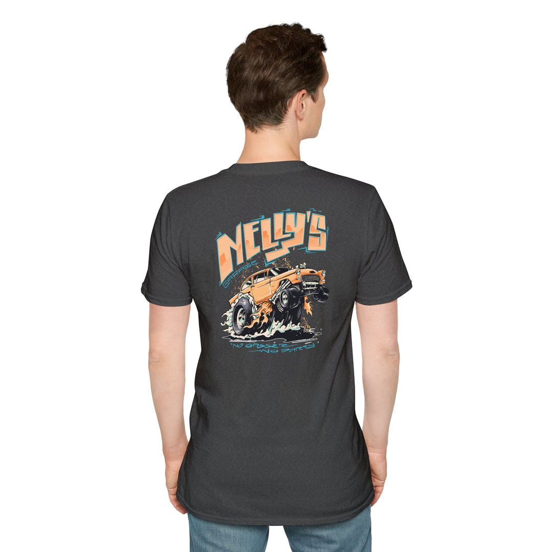 Nelly's Garage Retro Gasser Tee - Chevy Hot Rod T-Shirt