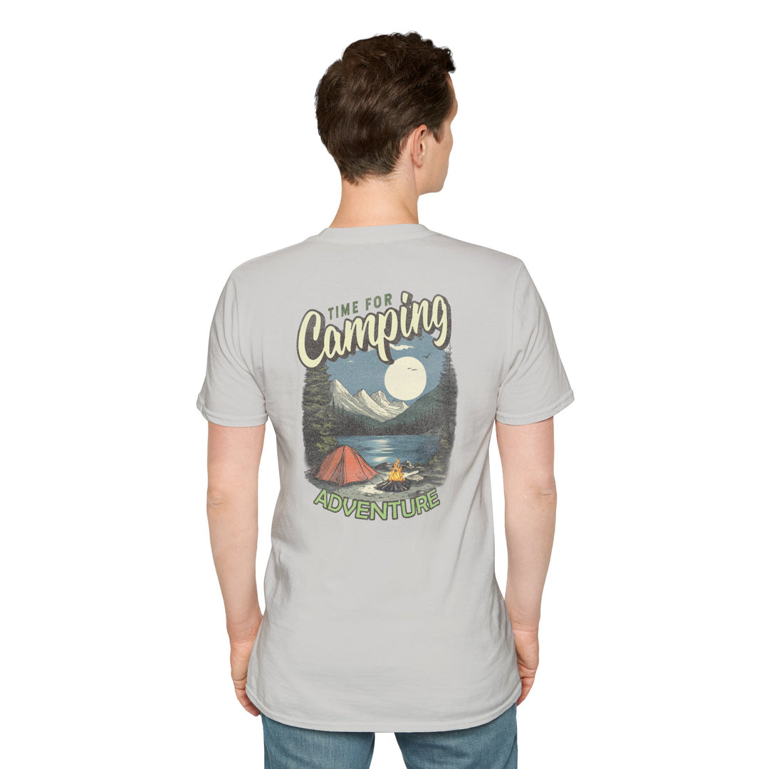 Camping Adventure T-Shirt — "Time for Camping" Outdoor Graphic Tee
