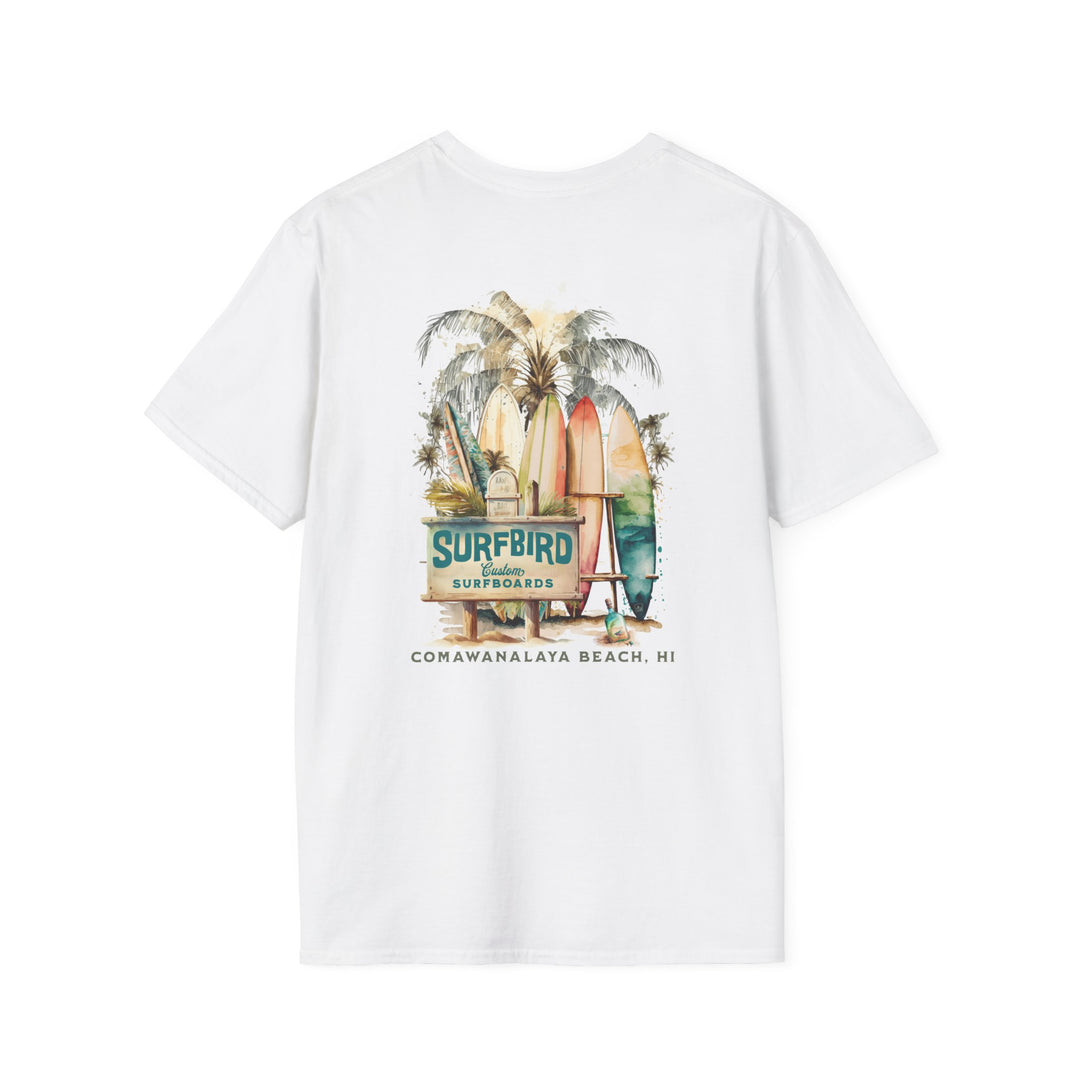 SurfBird Softstyle T-Shirt - Vintage Surfing Tee