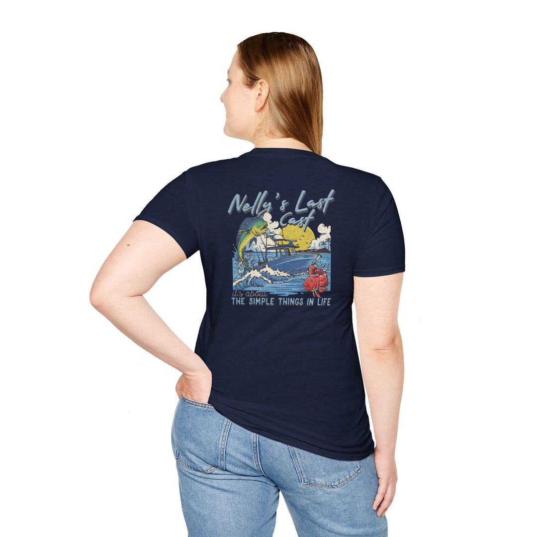 Nelly's Last Cast T-Shirt — Retro Fishing Tee