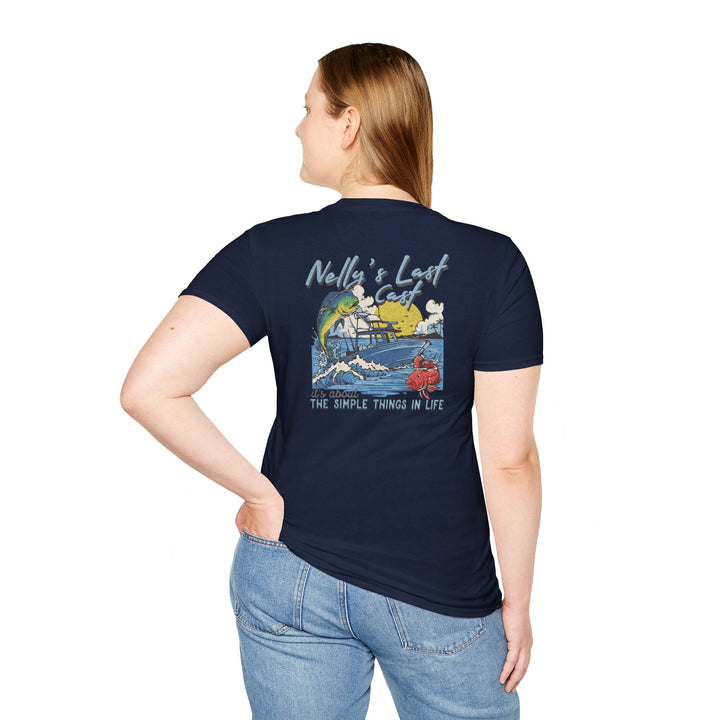 Nelly's Last Cast T-Shirt — Retro Fishing Tee