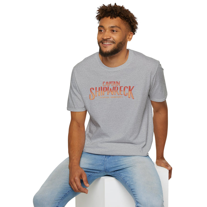 Shipwreck Captain T-Shirt – “Captain Shipwreck: The Great Escape” Graphic Tee