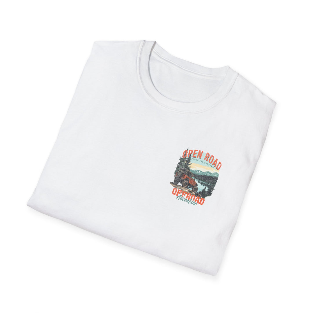 Off-Road Adventure T-Shirt — Open Road Scenic Jeep Graphic