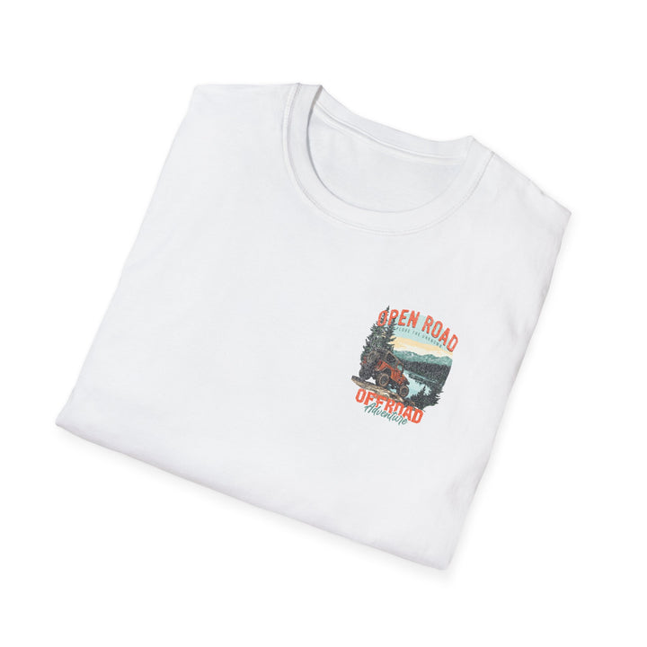 Off-Road Adventure T-Shirt — Open Road Scenic Jeep Graphic