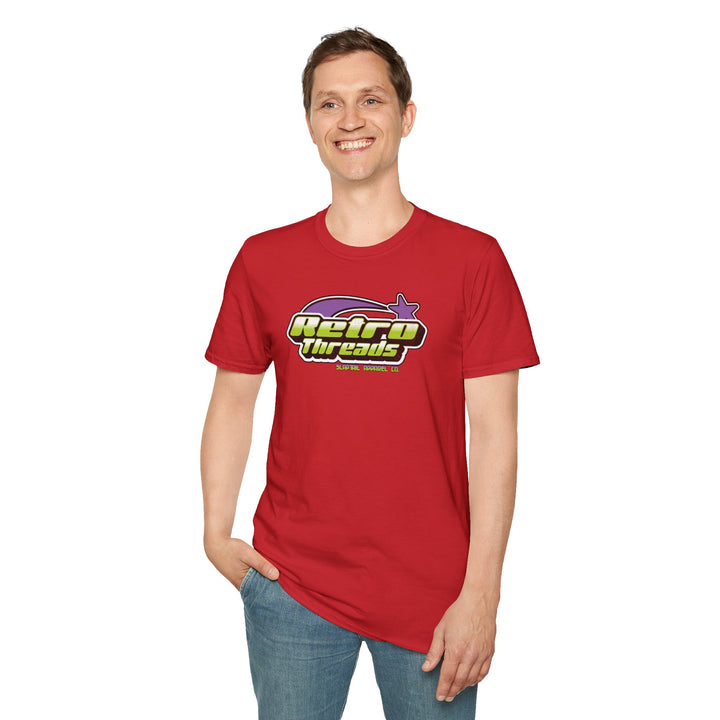 Retro Threads Logo T‑Shirt — Vintage Retro Threads Graphic Tee