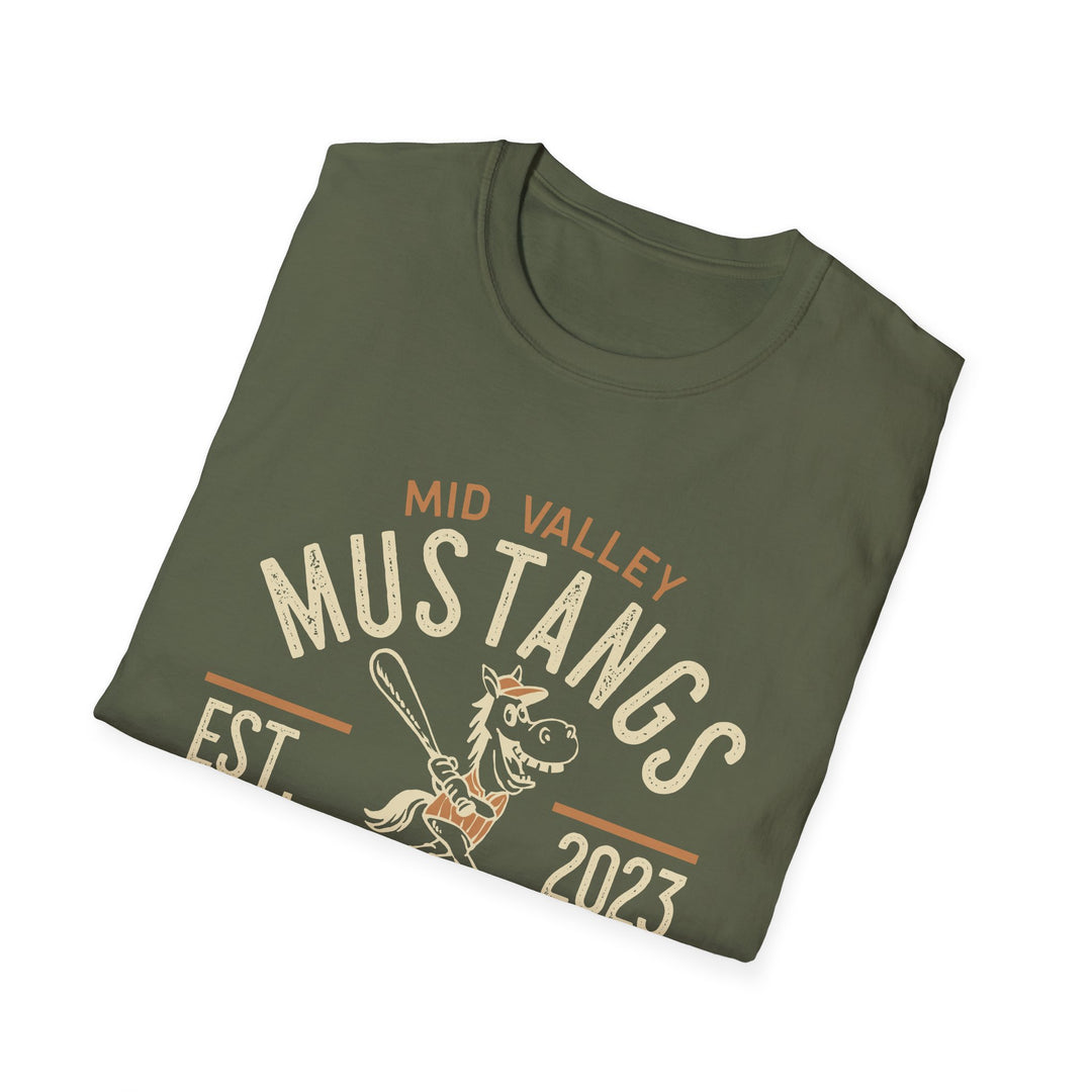 Baseball Club T-Shirt - Mid Valley Mustangs EST. 2023
