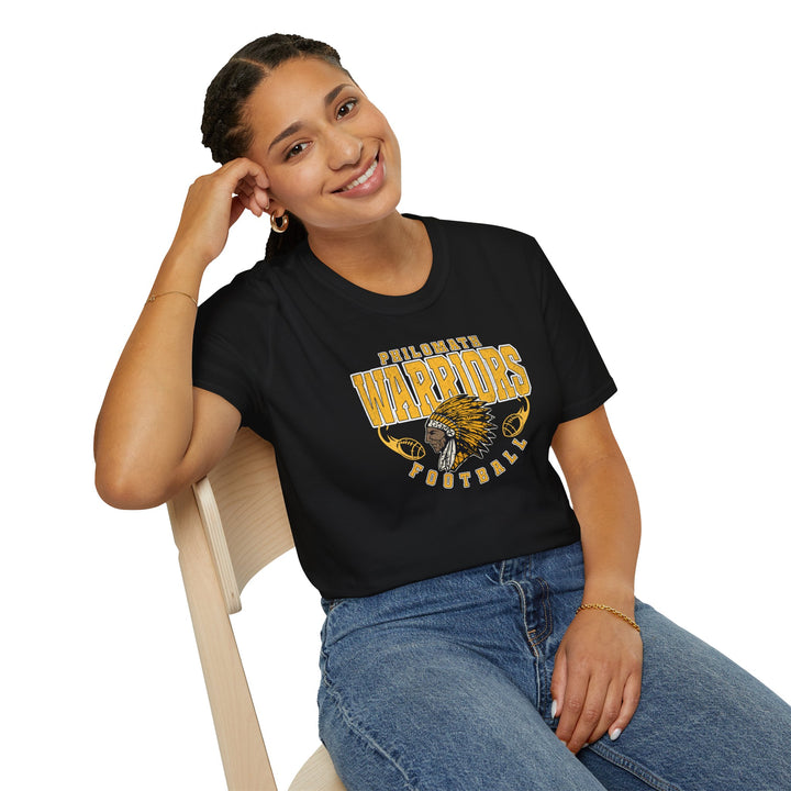Philomath Warrior Football T‑Shirt — Vintage Mascot Tee