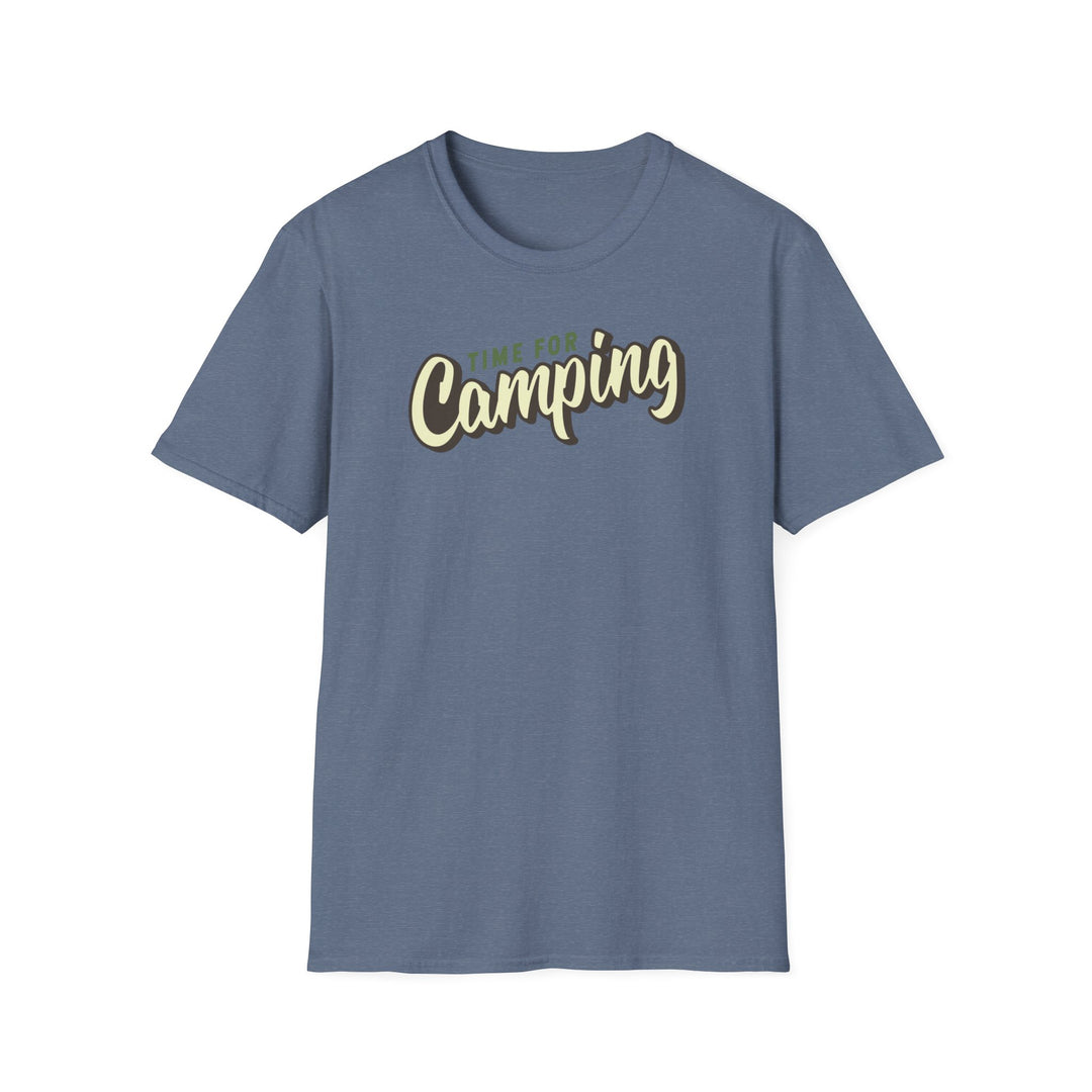 Camping Adventure T-Shirt — "Time for Camping" Outdoor Graphic Tee