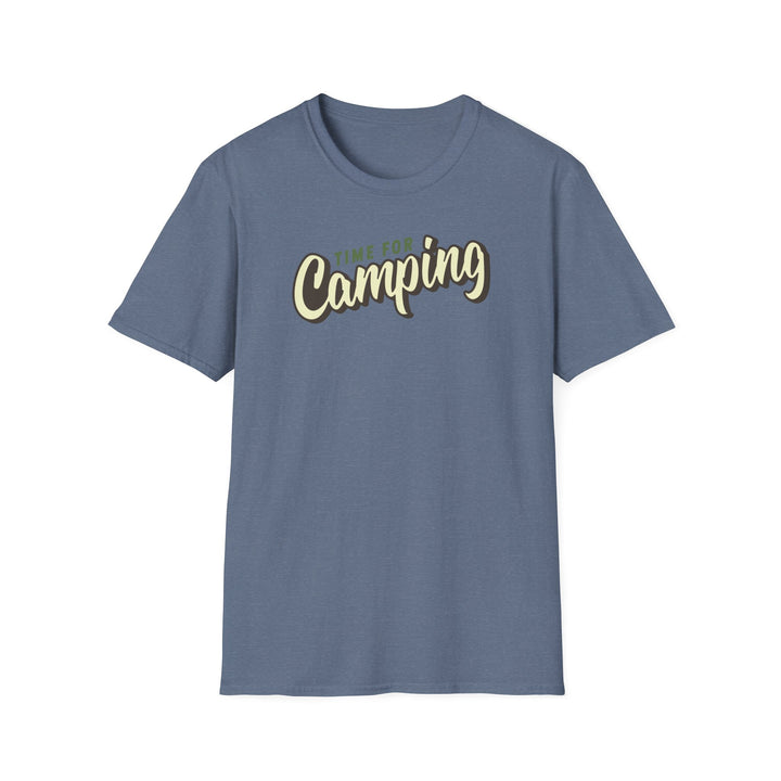 Camping Adventure T-Shirt — "Time for Camping" Outdoor Graphic Tee