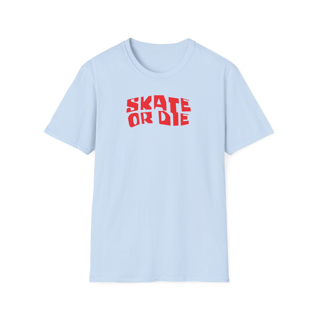 Skate or Die Skull Skateboard T-Shirt