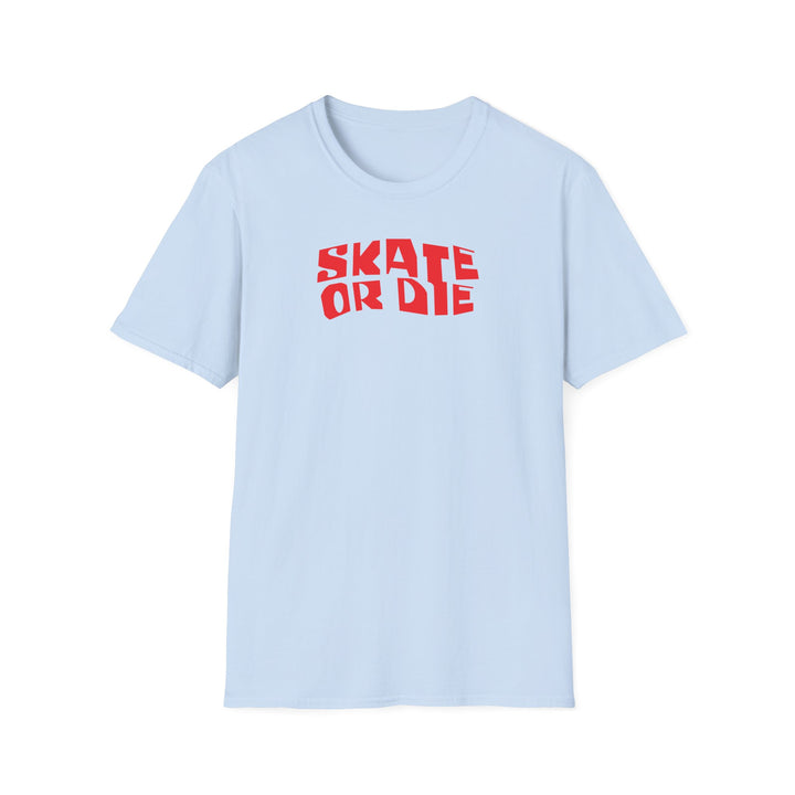 Skate or Die Skull Skateboard T-Shirt
