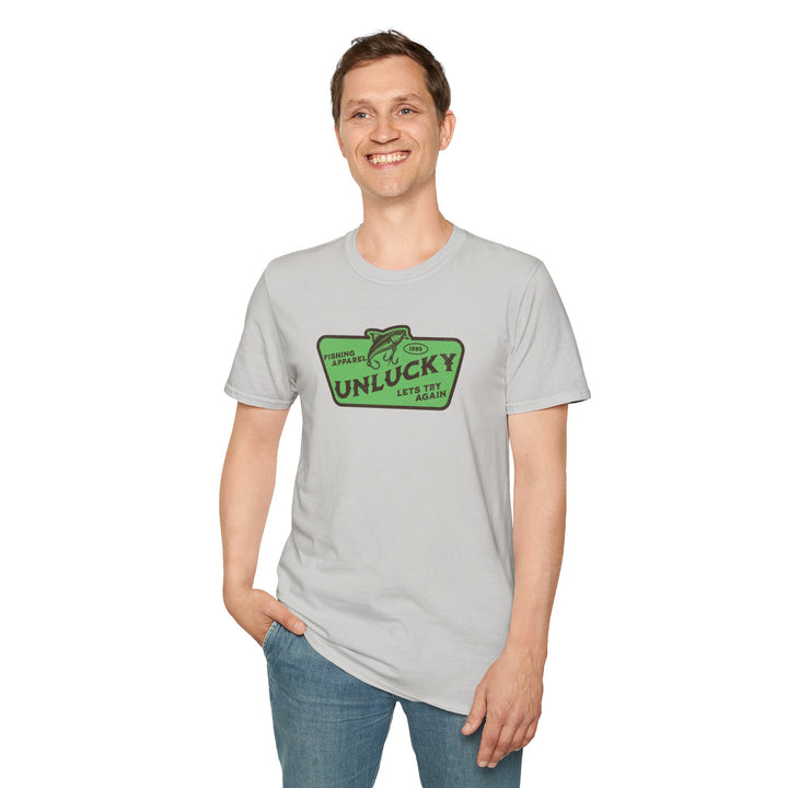 Unlucky Fishing T-Shirt — Funny Vintage Fishing Tee