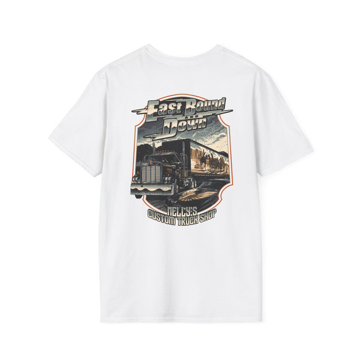 East Bound & Down - Vintage Semi Truck Design - Trucker T-Shirt