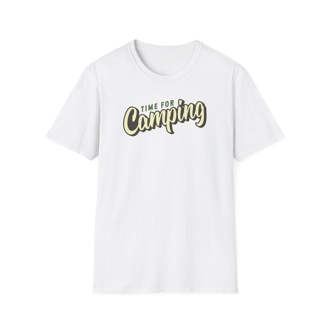 Camping Adventure T-Shirt — "Time for Camping" Outdoor Graphic Tee