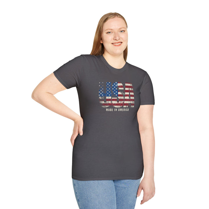 USA Flag Made in America Patriotic T-Shirt