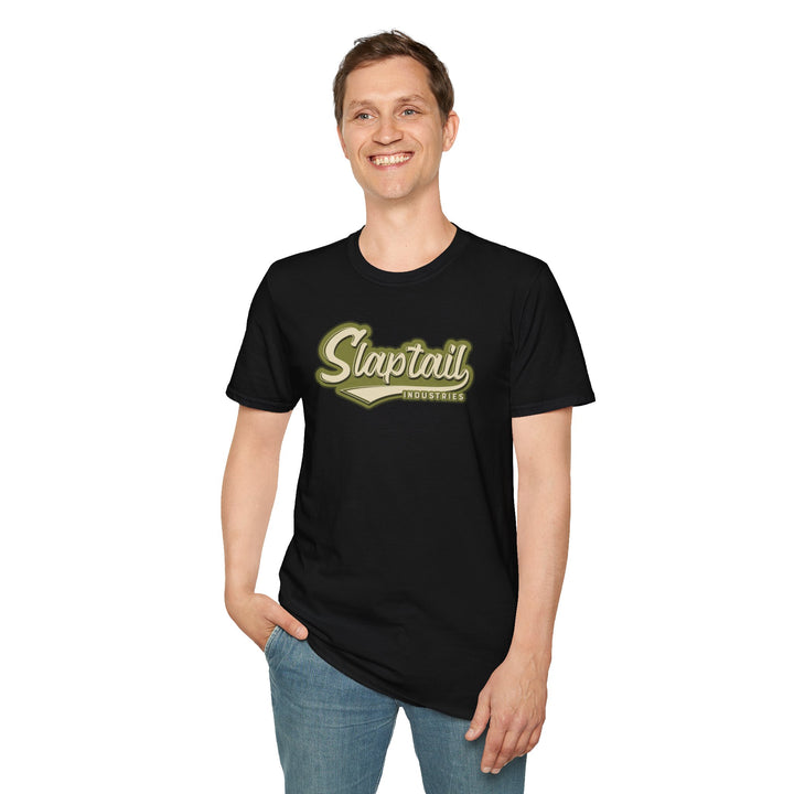 Fishing T-Shirt — "Slaptail Outdoors" Bass Logo Tee